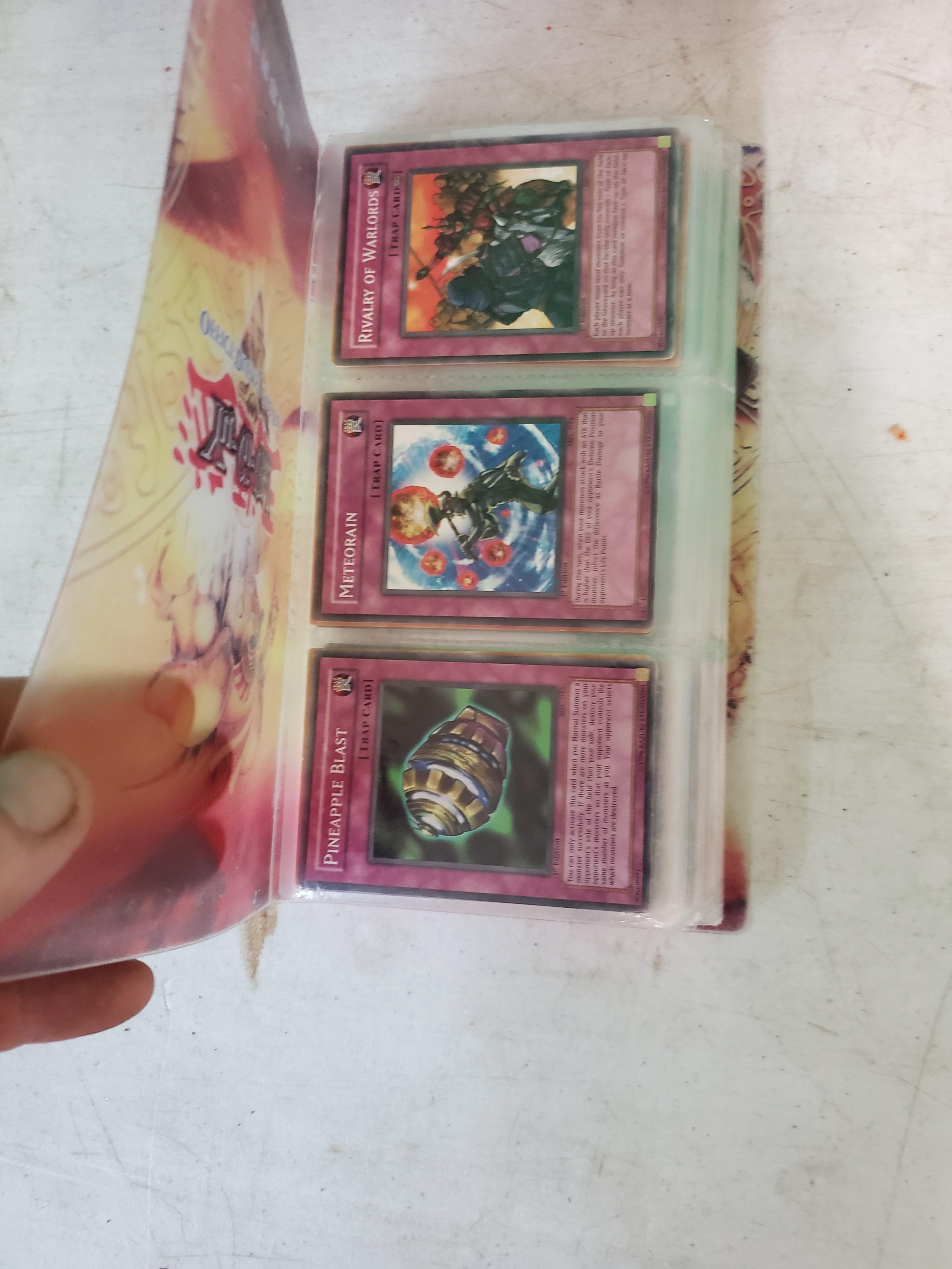 Folder of Yu Gi Oh Trading Cards
