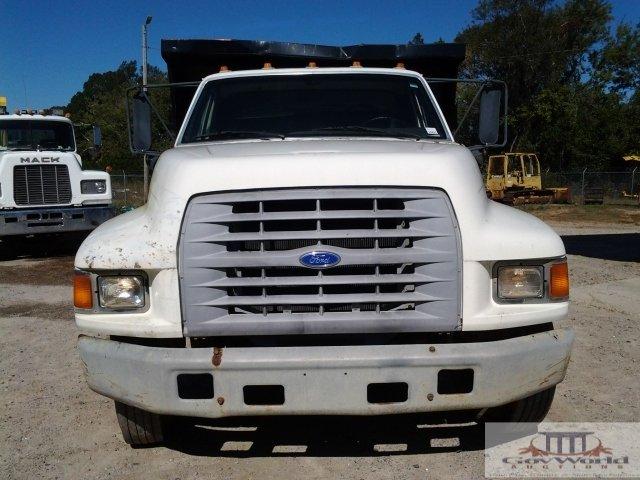 1997 FORD F SERIES SINGLE AXLE DUMP TRUCK: VIN# 1FDNF70J6VVA26310