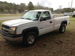 2003 Chevrolet Silverado Pickup Truck, VIN # 1GCGC24UX3Z322109