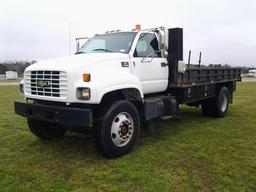 2000 Chevrolet C7500 Flatbed Truck, VIN # 1GBM7H1B7YJ506365