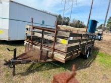 DUAL AXLE LANDSCAPING TRAILER W/ SIDE RAILS,INVOICE ONLY