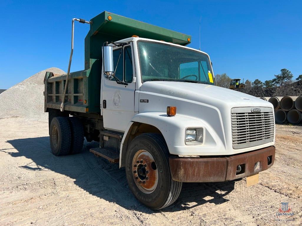 2003 Freightliner FL70 Single Axle Dump Truck, VIN # 1FVABUAK53HK38281