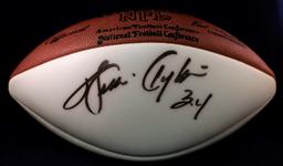 Walter Payton autographed Football with JSA Full LOA - MINT w/Jersey # inscription