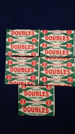 1951 Topps Red Back Packs Lot of (10) - from Full Box!  RARE!