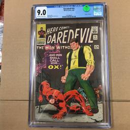Daredevil #15 - CGC 9.0 w/OW to WP - Death of Ox - KEY comic books early Daredevil!