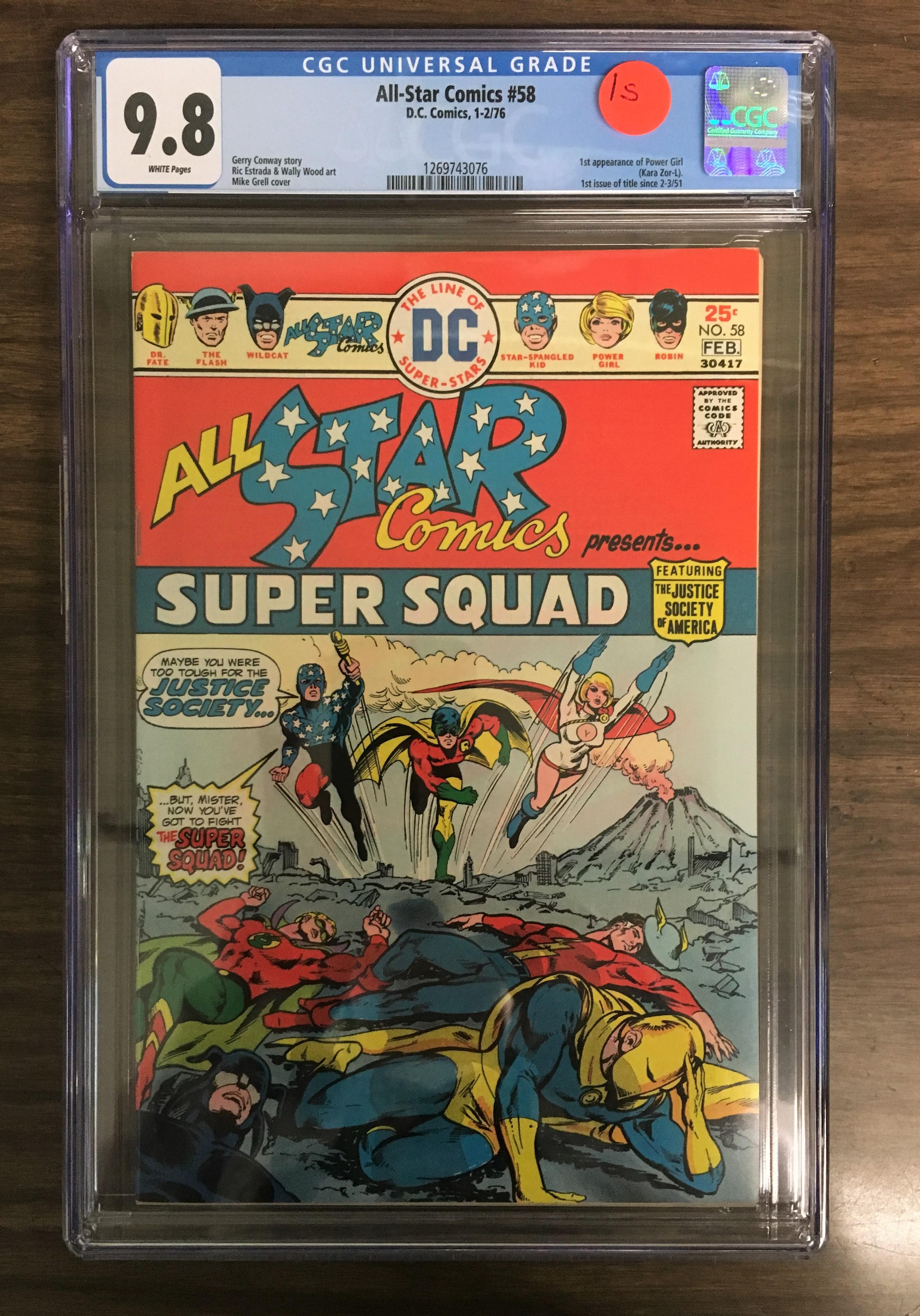 All-Star Comics #58 CGC 9.8 w/ WHITE Pages! HTF Key!