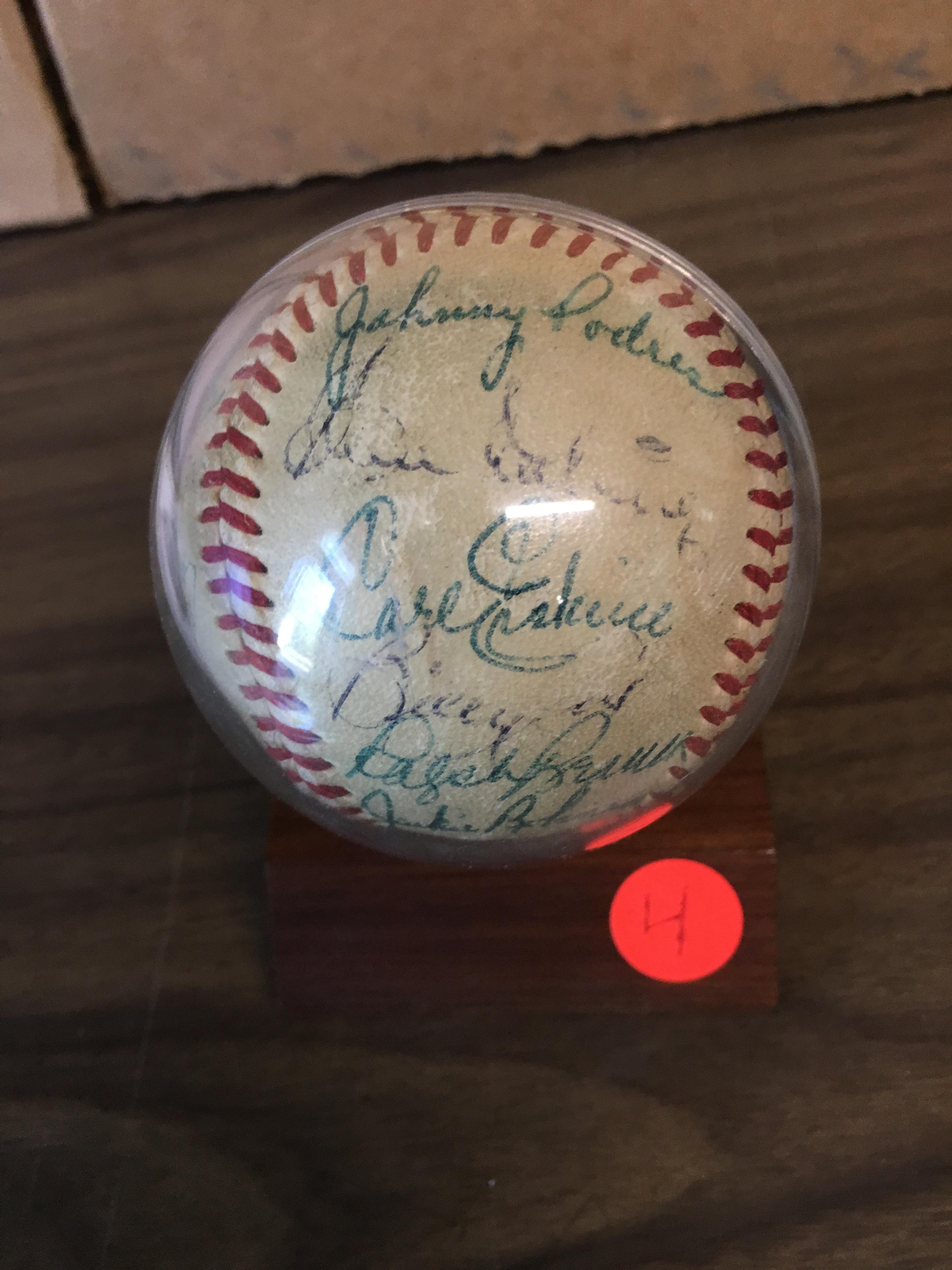 1953 National League Champion Brooklyn Dodger Team signed ball - all original w/Jackie Robinson, Roy