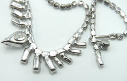 Vintage Weiss Crystal Rhinestone Necklace