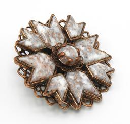 Vintage Copper Brooch