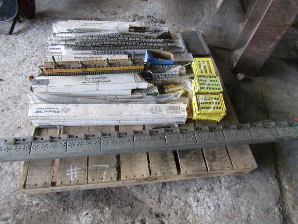 Pallet of flexco belt connectors