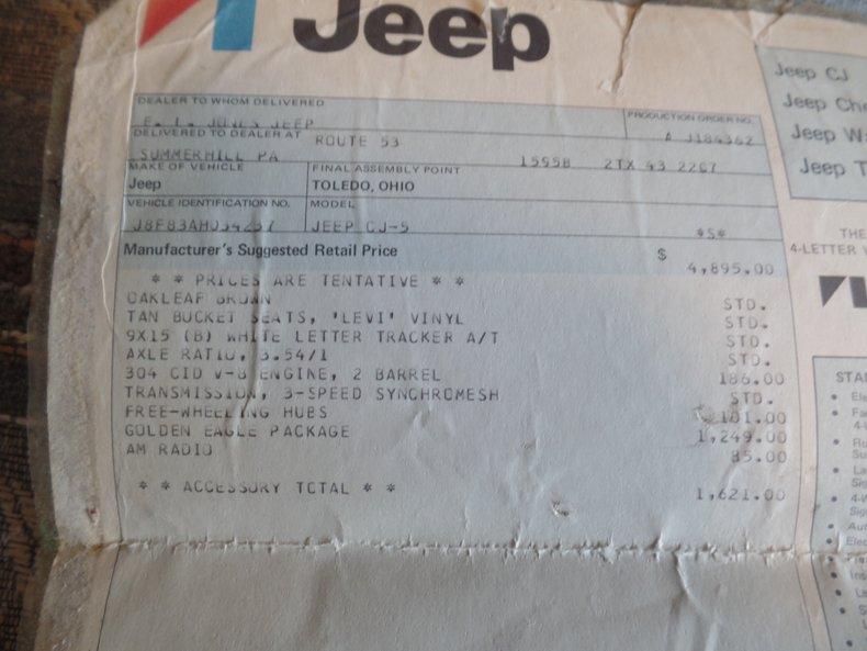 1978 Jeep CJ-5 Golden Eagle