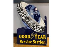 Porcelain Goodyear Service Station Flange