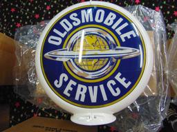 Set of 6 Gas Pump Globes - Car Brands