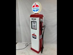 6ft Tall American Gas Pump with Lighted Globe