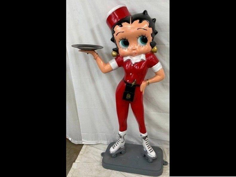 Betty Boop Server cast Aluminum