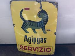 Original Agipgas Servizio Sign