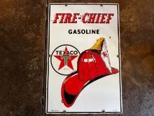 Original Texaco Fire-Chief Gasolina Sign