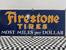 Firestone Tire Porcelain Sign