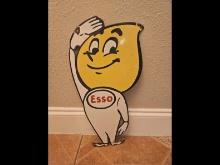 ESSO Single Man Porcelain Sign