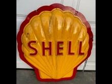 Embossed Double-Sided Shell Swinger Sign