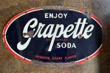 Original Enjoy Grapette Soda Sign