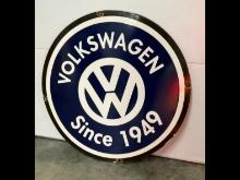 30in Porcelain VW Sign