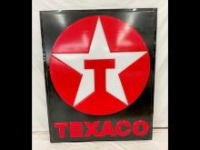 Embossed Plastic Texaco