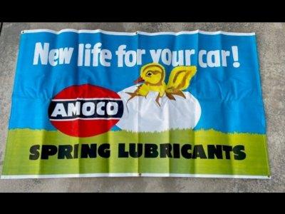 AMOCO Store Banner with Chicken