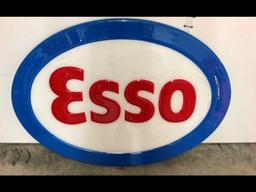 Embossed Plastic ESSO Sign 50x36