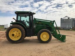 John Deere 7200r Tractor W/h480 Loader