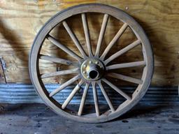 2 smaller wagon wheels