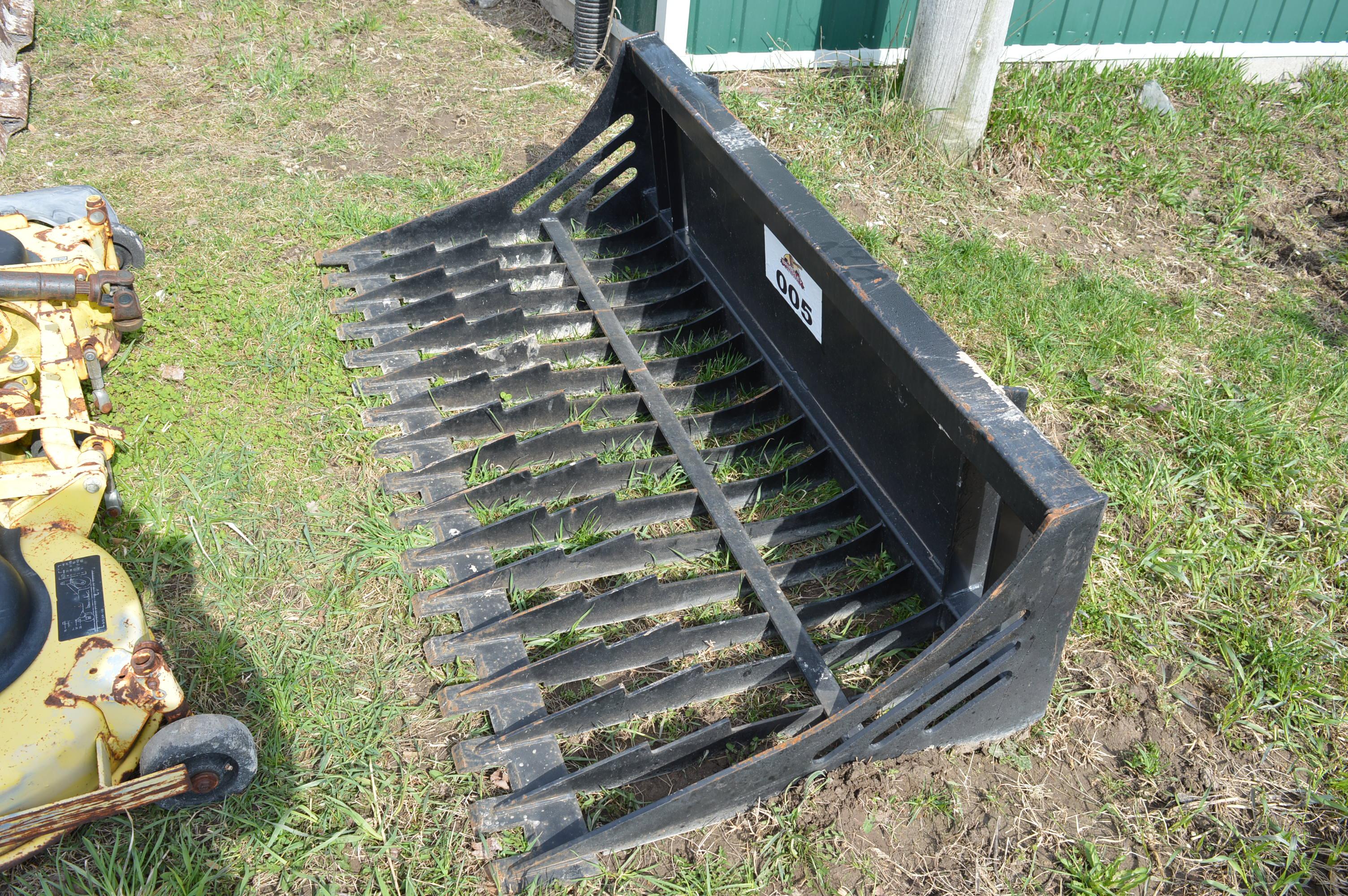 Skid Steer Stone Bucket