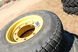 SET OF TIRES & RIMS FOR JOHN DEERE 5000 SERIES