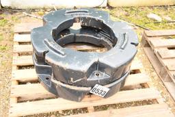 TWO CIH REAR WHEEL WEIGHTS (500lb EACH)