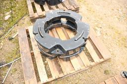 TWO CIH REAR WHEEL WEIGHTS (500lb EACH)