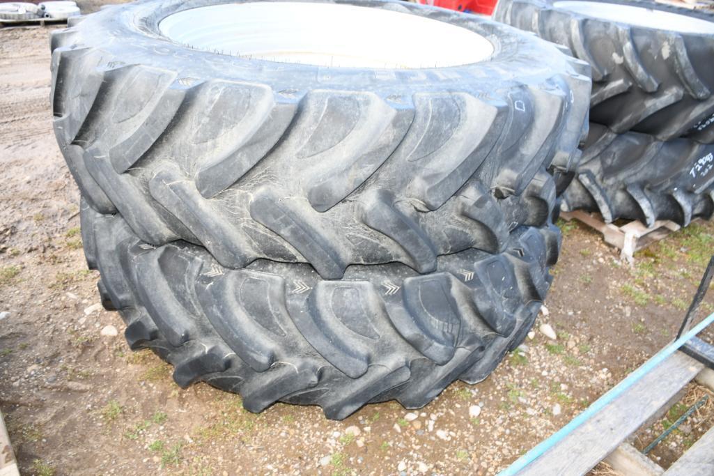 TWO ALLIANCE 480/85R42 TIRES & RIMS