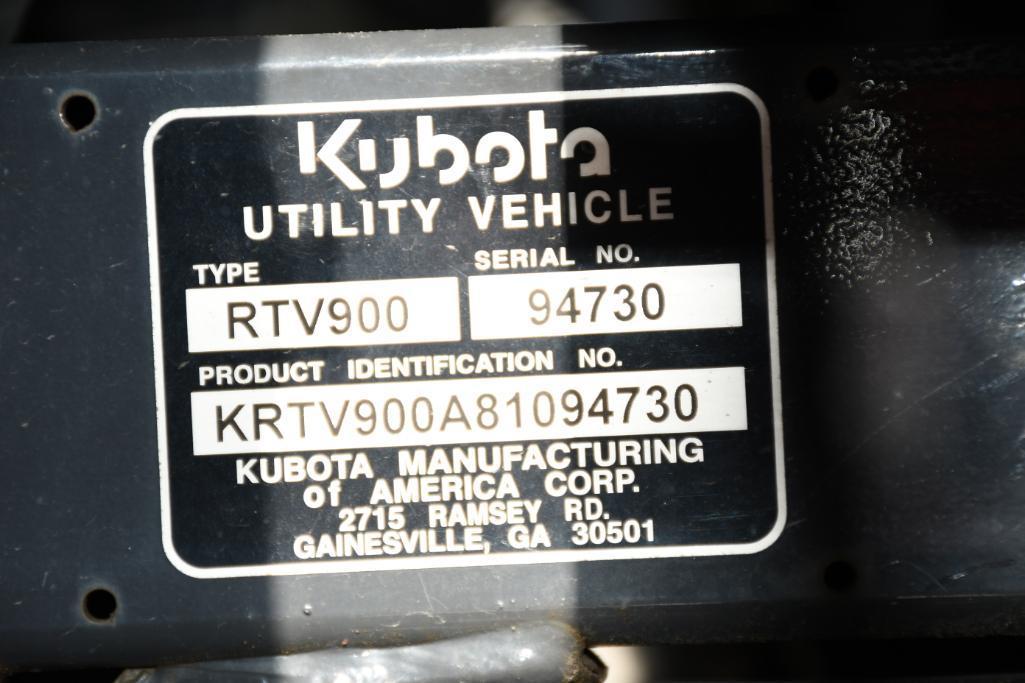 KUBOTA RTV900 UTILITY VEHICLE