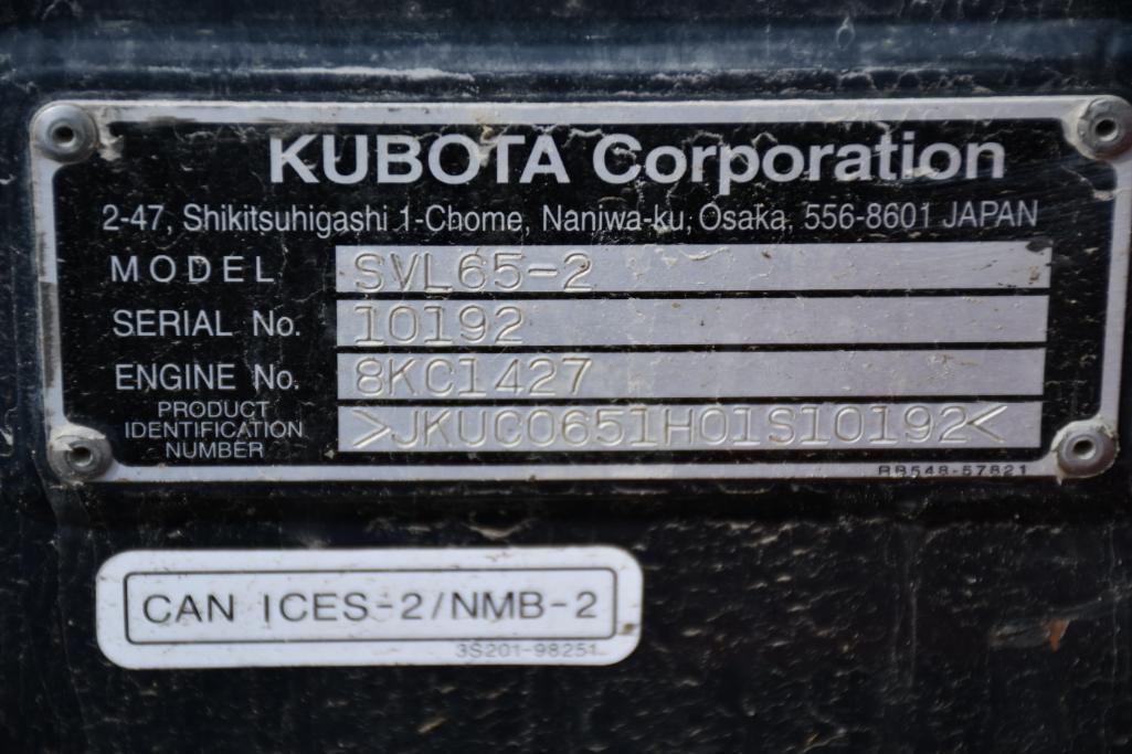 KUBOTA SVL65-2 TRACK LOADER
