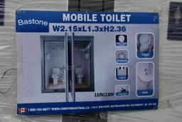 BASTONE PORTABLE RESTROOM WITH 2 PRIVATE TOILET STALLS (UNUSED)