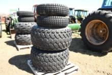 SET OF TIRES & RIMS FOR JOHN DEERE 5000 SERIES