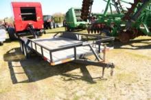 82" X 16FT BUMPER PULL TRAILER