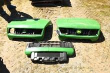 TWO JOHN DEERE GATOR HOODS & ONE FRONT GRILL