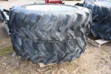 TWO ALLIANCE 480/85R42 TIRES & RIMS