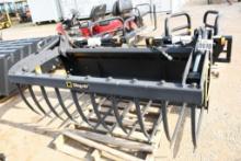 ALO 6FT SILOGRAB MANURE FORK BUCKET WITH GRAPPLE ALO QUICK ATTACH (UNUSED)