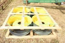 FOUR 12X28" RIMS WITH 8 BOLT CENTERS (UNUSED)