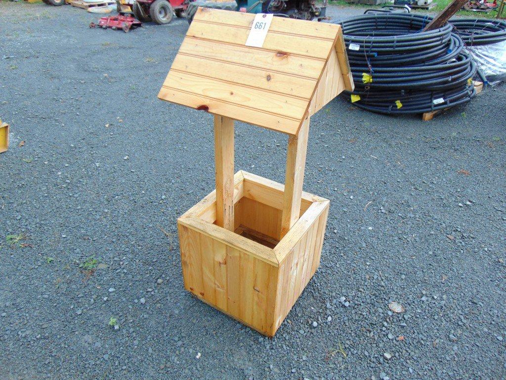 wooden wishing well