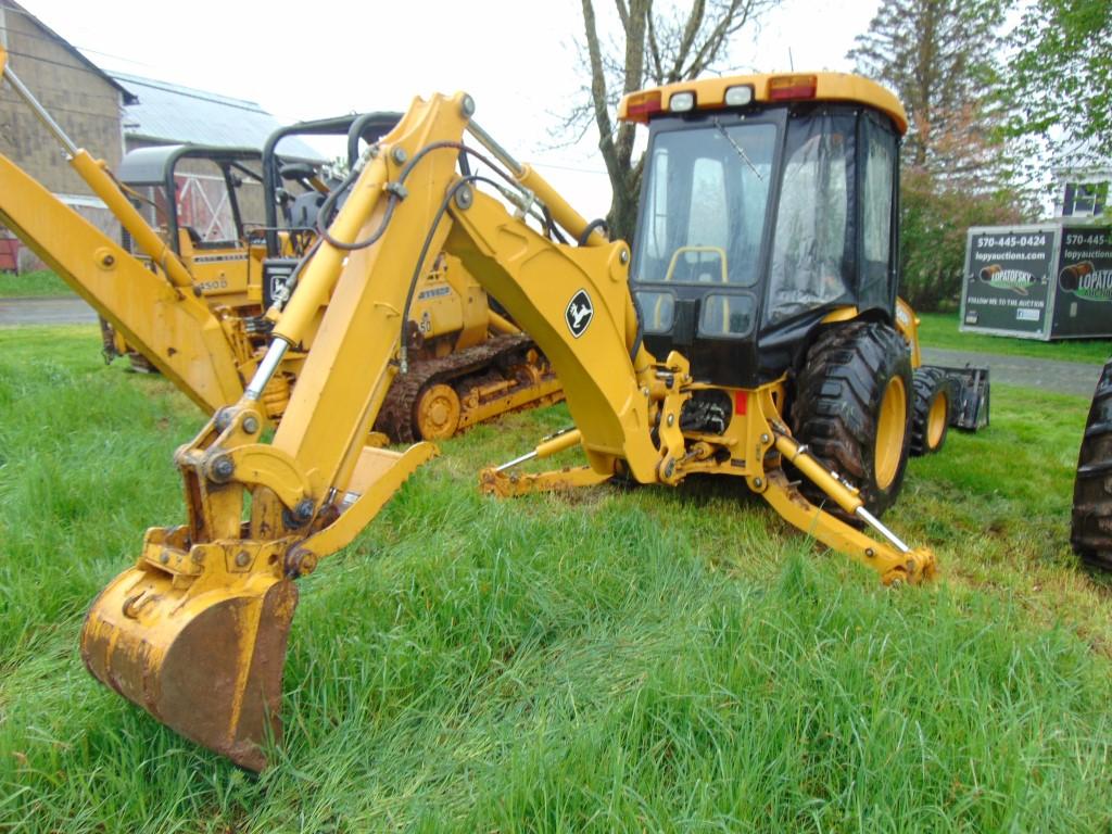 John deere 110 tractor loader backhoe