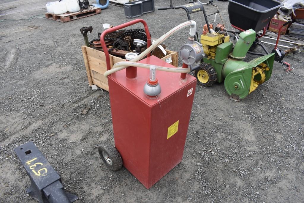 Red Portable Transfer tank