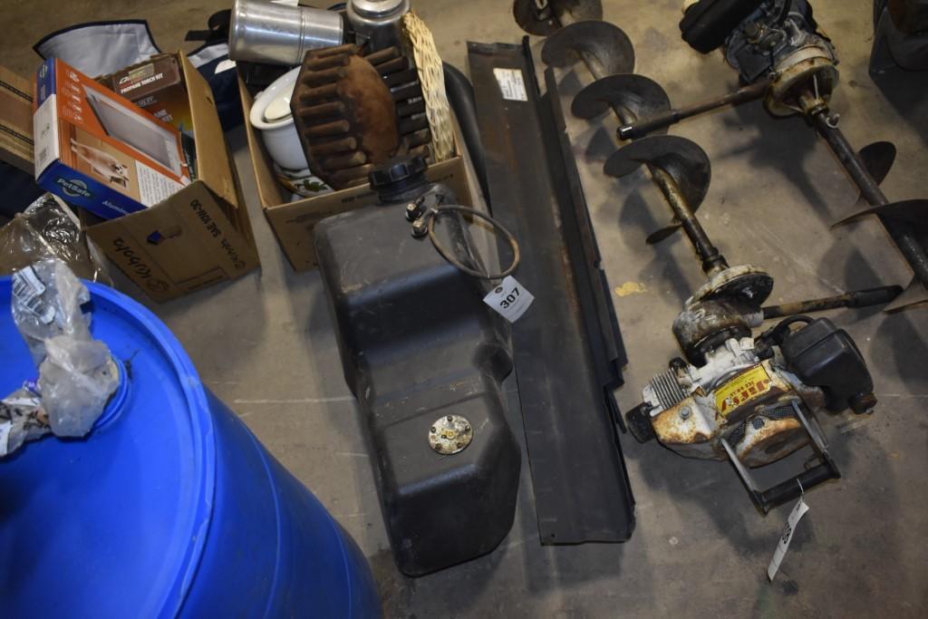 Kubota RTV900 Fuel Tank and exhaust pipe with some shields