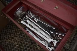 Red Tool Box with bigger Metric Wrenches